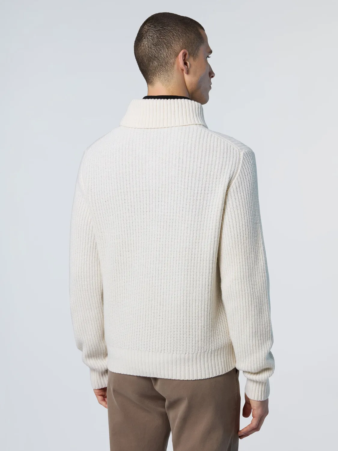 North Sails pull mérinos homme Marshmallow Navy