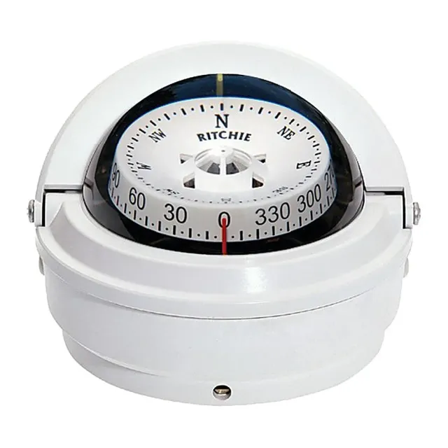 Ritchie Voyager compas extérieur 3" blanc/blanc mer