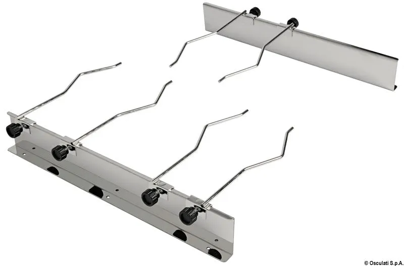 Easysea porte-casseroles inox + pare-flamme pour 50.100.53