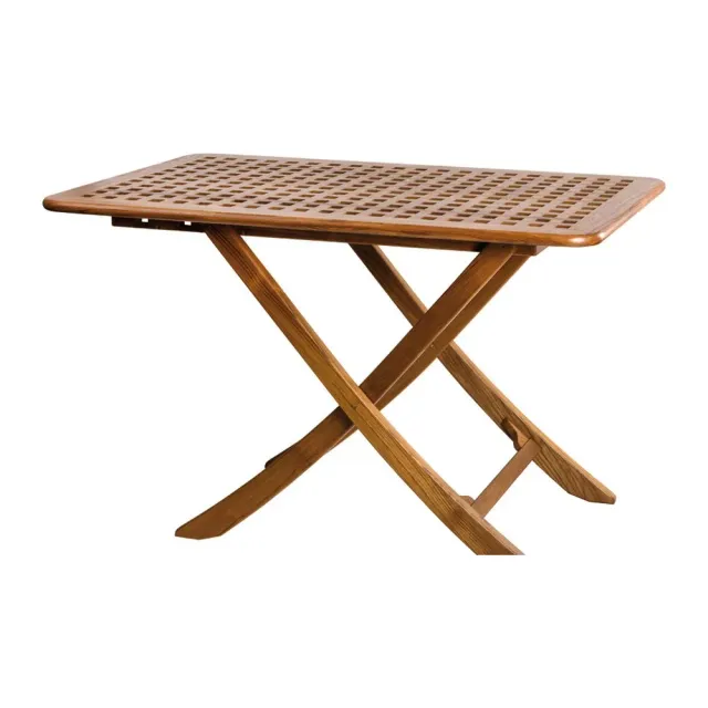 ARC table teck pliable 125x80 cm 3 hauteurs
