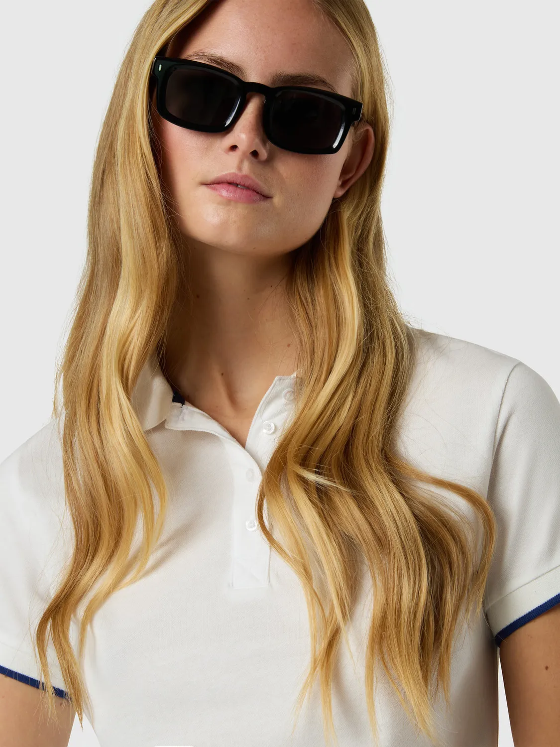 North Sails polo modal femme boutons nacre doux