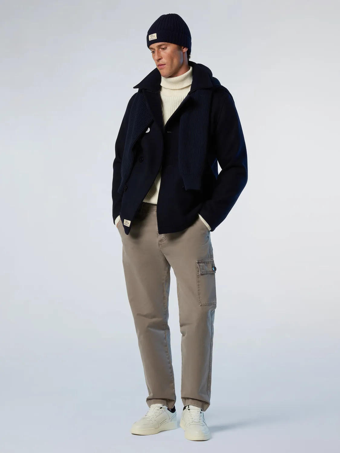 North Sails Newport Peacoat caban laine marine