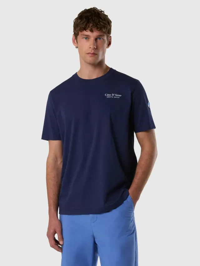 North Sails T-shirt French Riviera coton bio imprimé