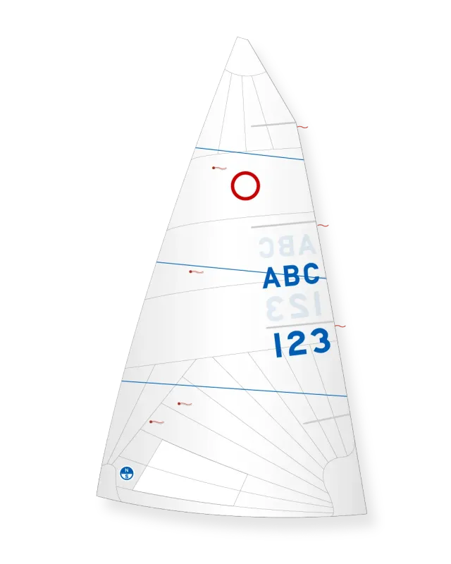 North Sails O-Jolle MNR-1 grand-voile Dacron radial