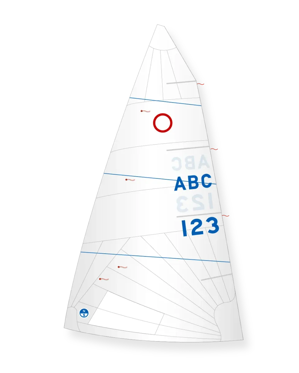 North Sails O-Jolle MNR-1 grand-voile Dacron radial