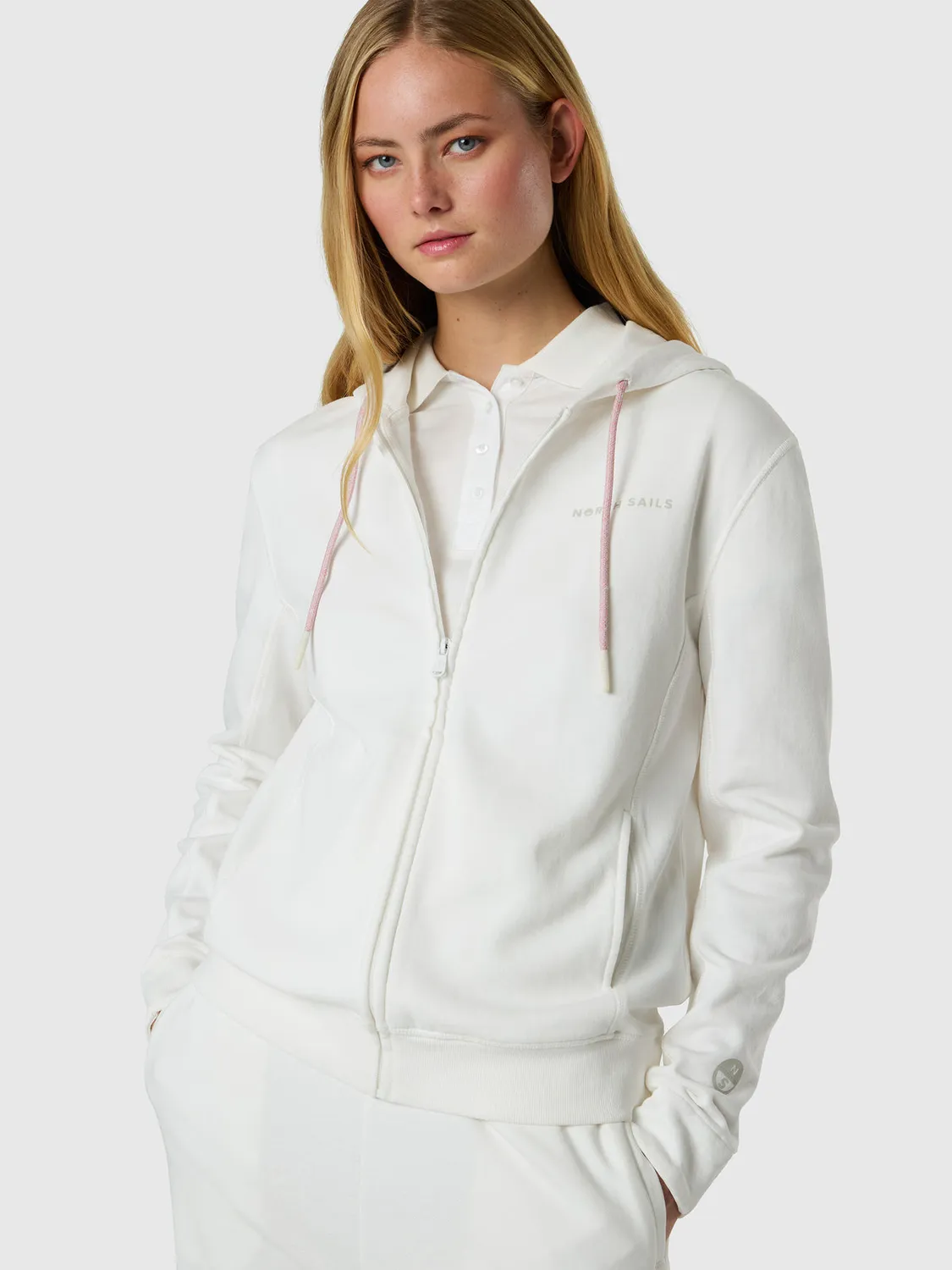 North Sails French Terry sweat zippé capuche respirant