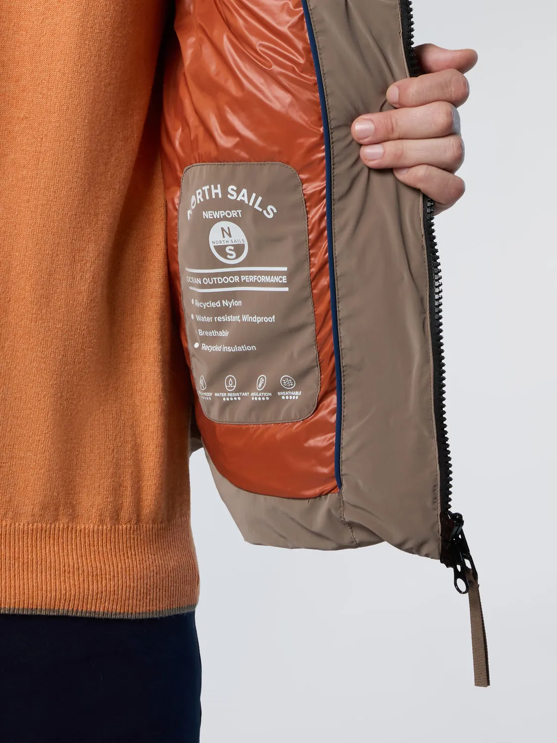 North Sails Expedition gilet matelassé capuche homme