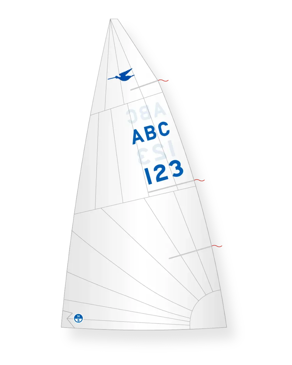 North Sails Snipe PR-3 grand-voile régate
