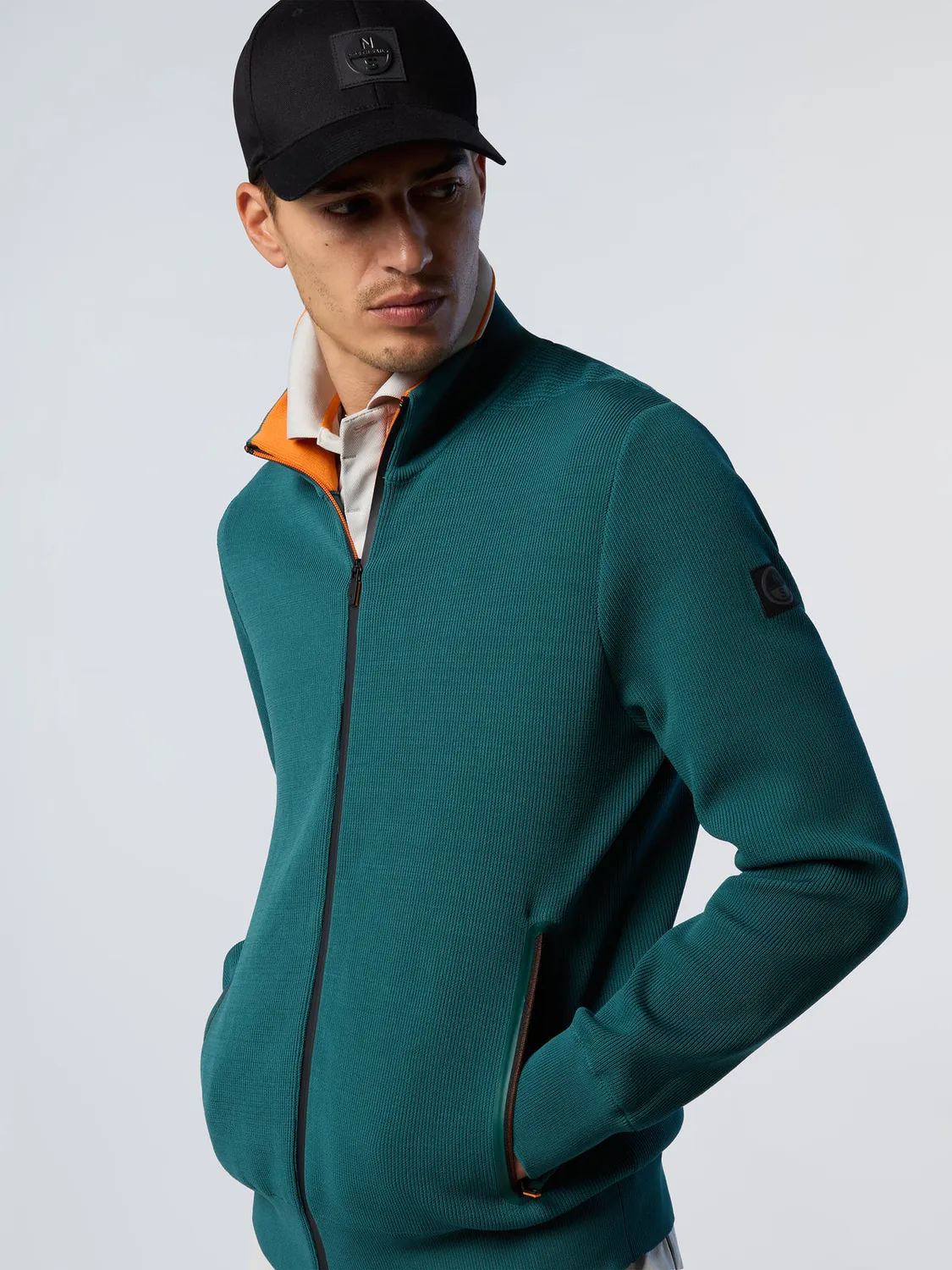 North Sails Technical Knit pull zippé col montant polyester recyclé