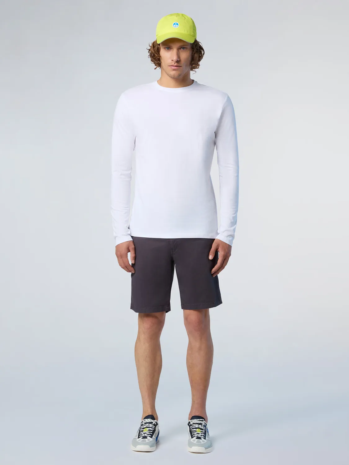 North Sails short chino gabardine coton poche passepoilée
