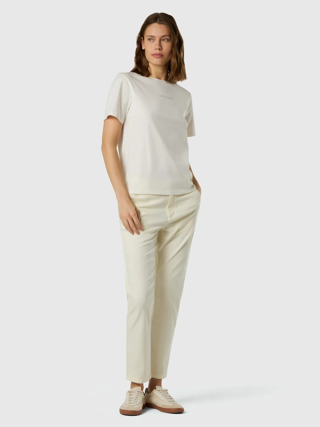 North Sails T-shirt coton bio logo tonal col rond