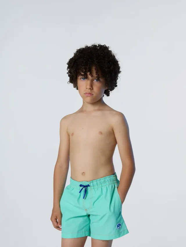 North Sails Short de bain enfant poche bleu océan