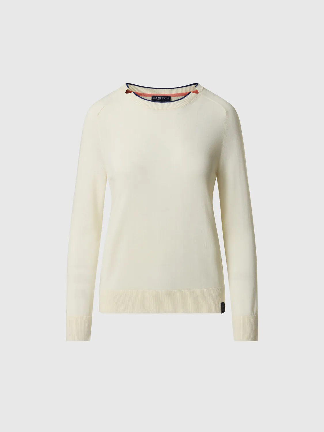 North Sails pull col rond viscose-coton 14 jauge
