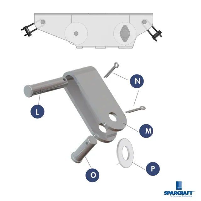 Sparcraft Toggle Ø16 Tête de Mât N°3 articulation