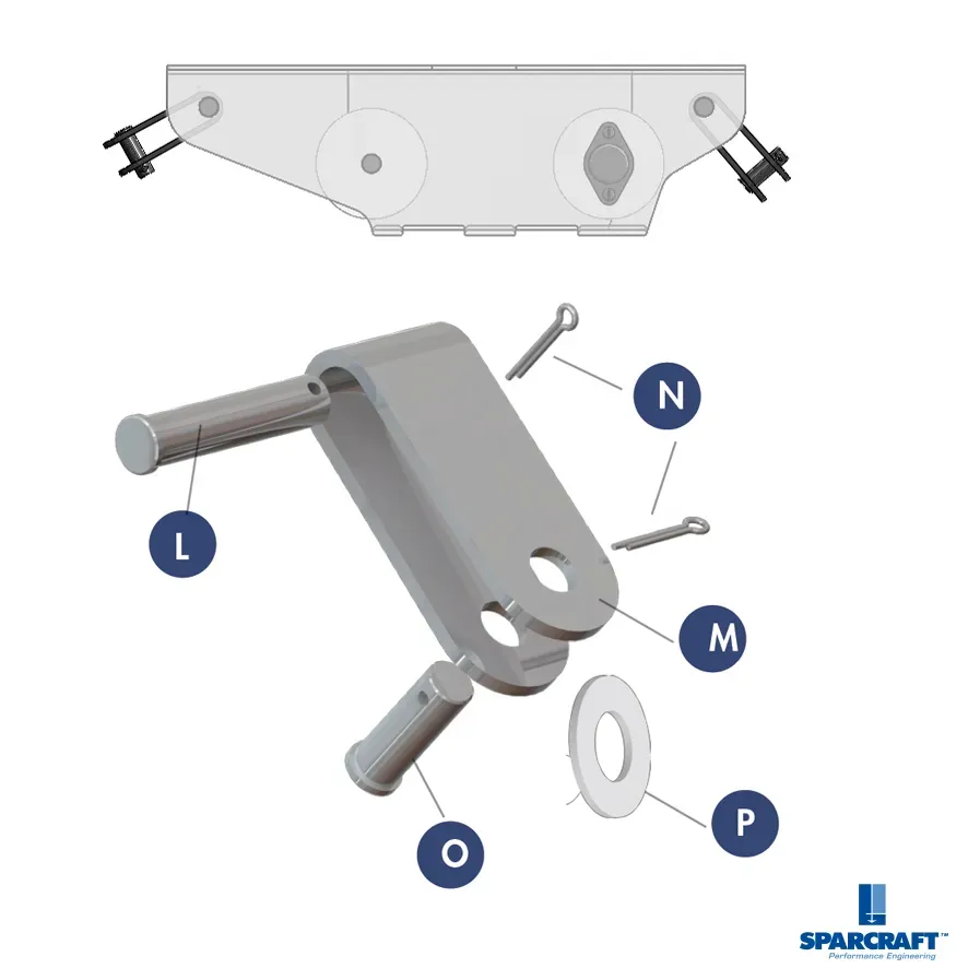 Sparcraft Toggle Ø16 Tête de Mât N°3 articulation