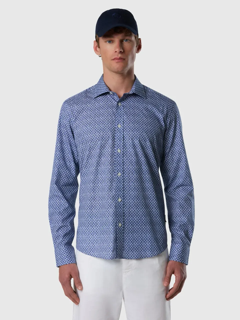 North Sails Patterned chemise popeline coton bio