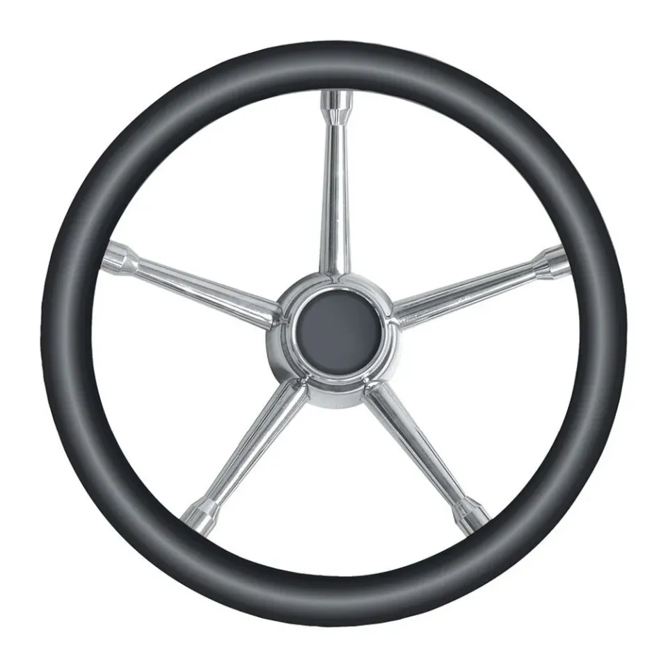 Ultraflex volant bateau 350 mm noir inox polyuréthane