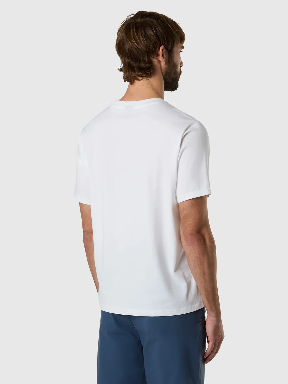 T-shirt with North Sails print t-shirt coton bio