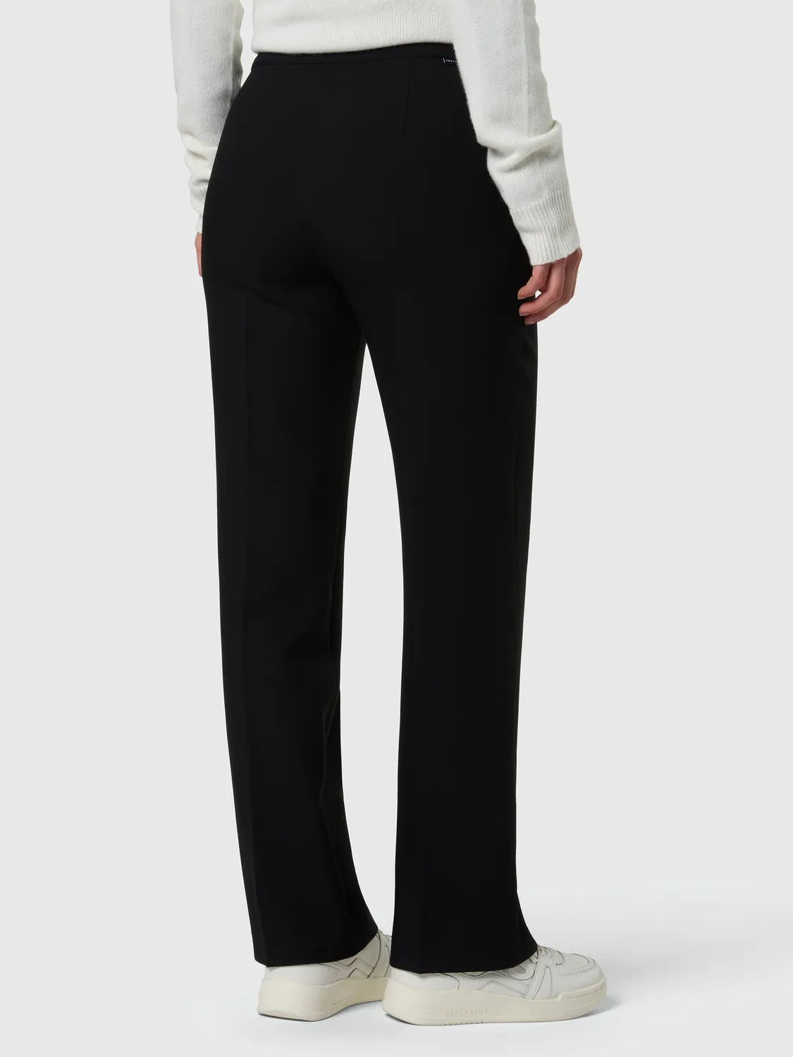 North Sails pantalon pin-tuck droit femme Walnut
