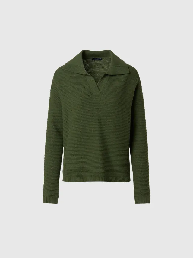 North Sails Mariner pull col montant femme vert lierre chaud