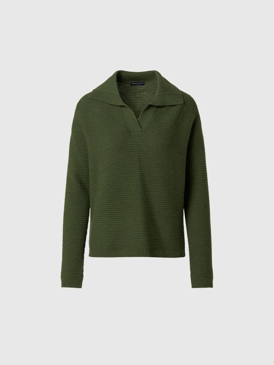 North Sails Mariner pull col montant femme vert lierre chaud