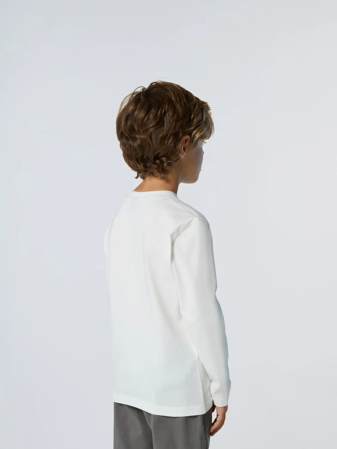 North Sails t-shirt manches longues maxi logo coton bio enfant
