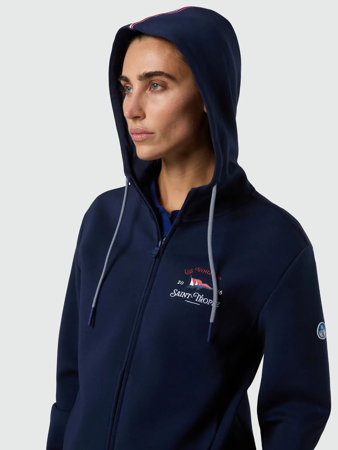 North Sails Saint-Tropez hoodie zip femme Blue depths