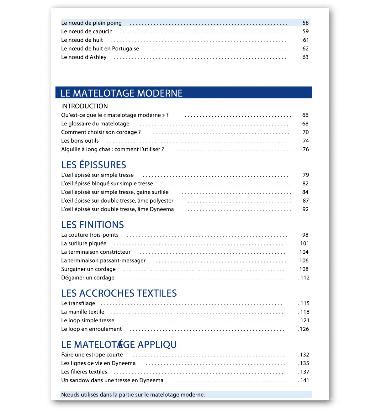 Ino Block Matelotage moderne noeuds marins livre 140 pages