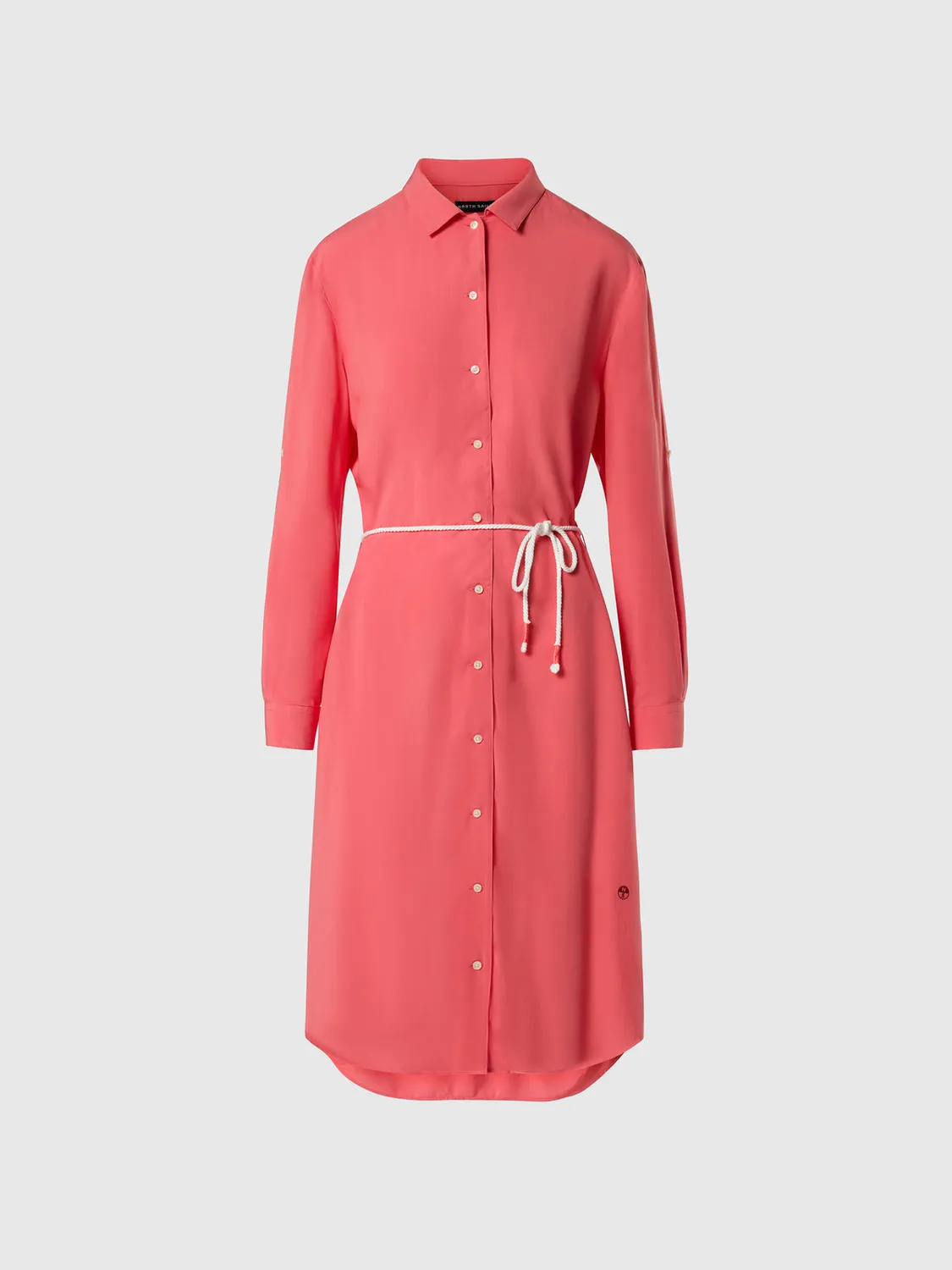 North Sails Ecovero robe midi imprimée ceinture corde