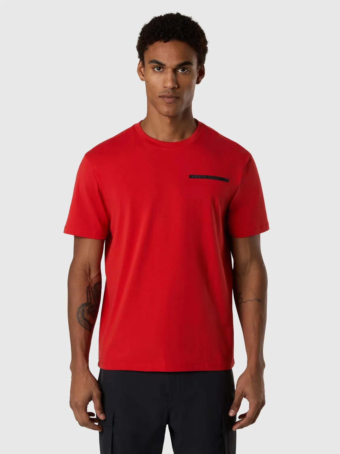 North Sails t-shirt lettrage relief coton bio