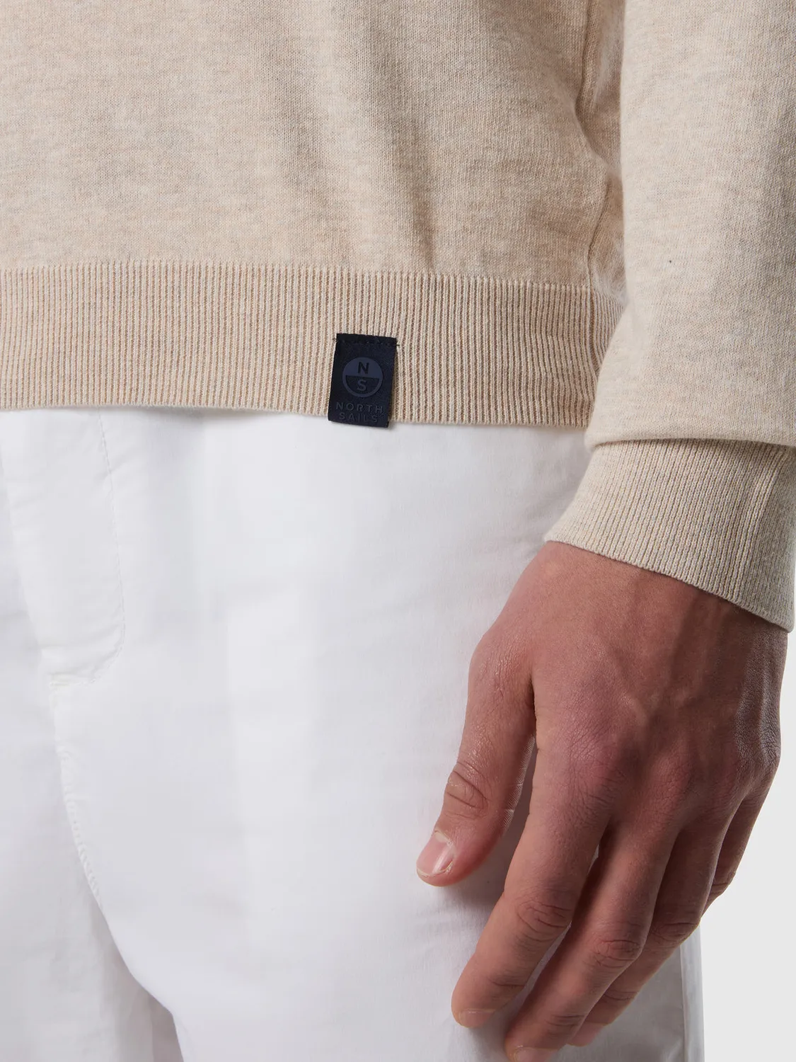 North Sails Light pull col rond coton bio