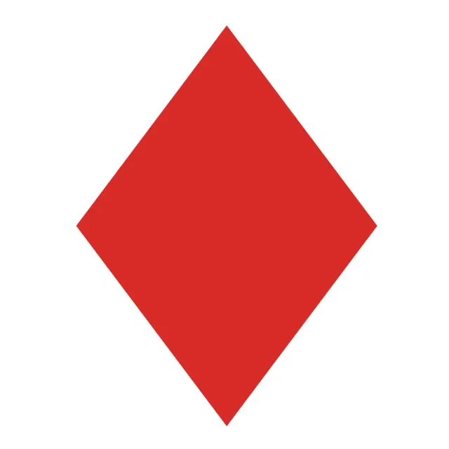 Optiparts EX1421 logo voile losange rouge 24 cm