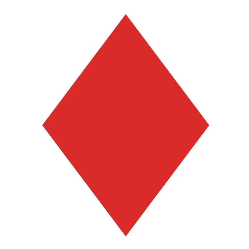 Optiparts EX1421 logo voile losange rouge 24 cm