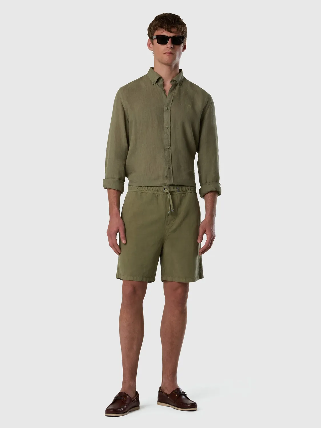 North Sails Resolute short homme beige élastique