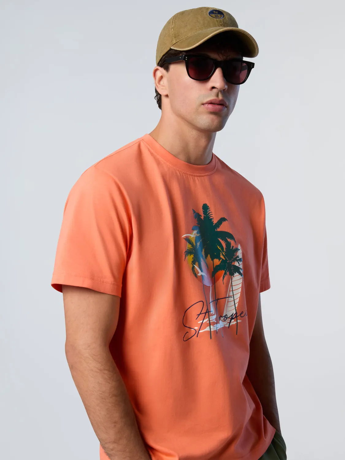 North Sails T-shirt coton bio print été col rond