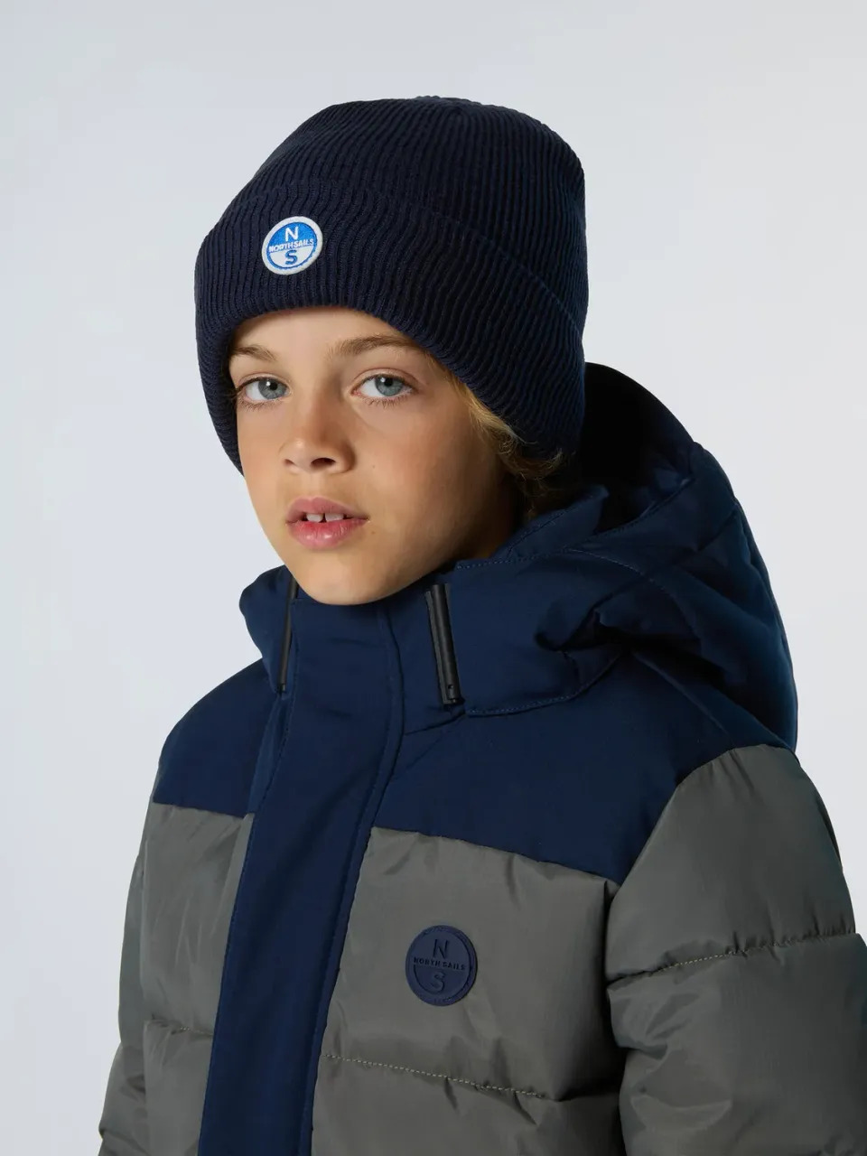 North Sails bonnet côtelé patch logo chaud