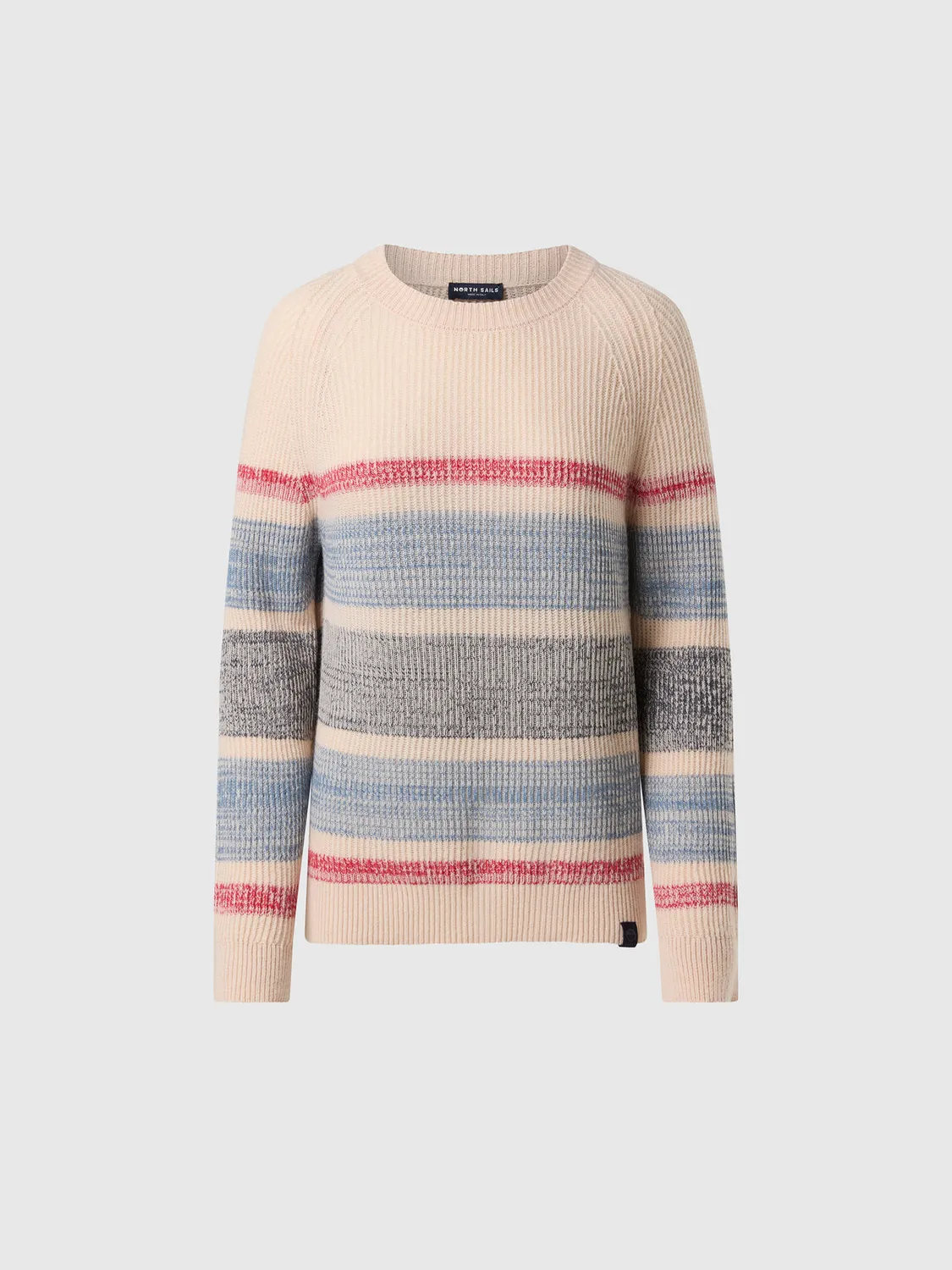North Sails pull rayé alpaga col rond manches raglan