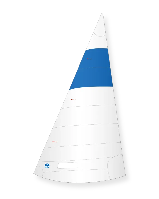 North Sails A 125 Dinghy foc Dacron coupe cross
