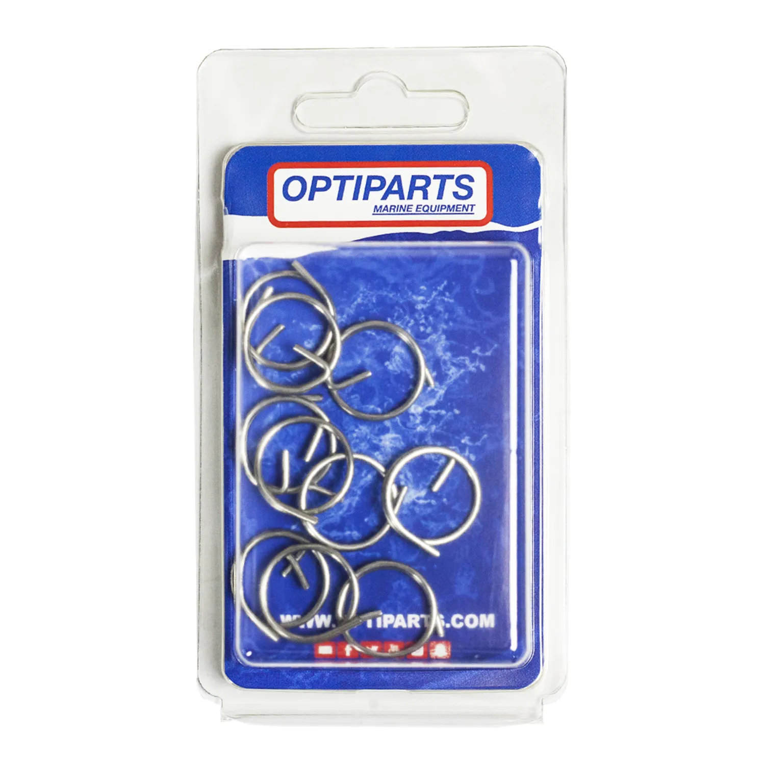 Optiparts EX2734-10 anneaux sécurité inox 1,5x19mm x10
