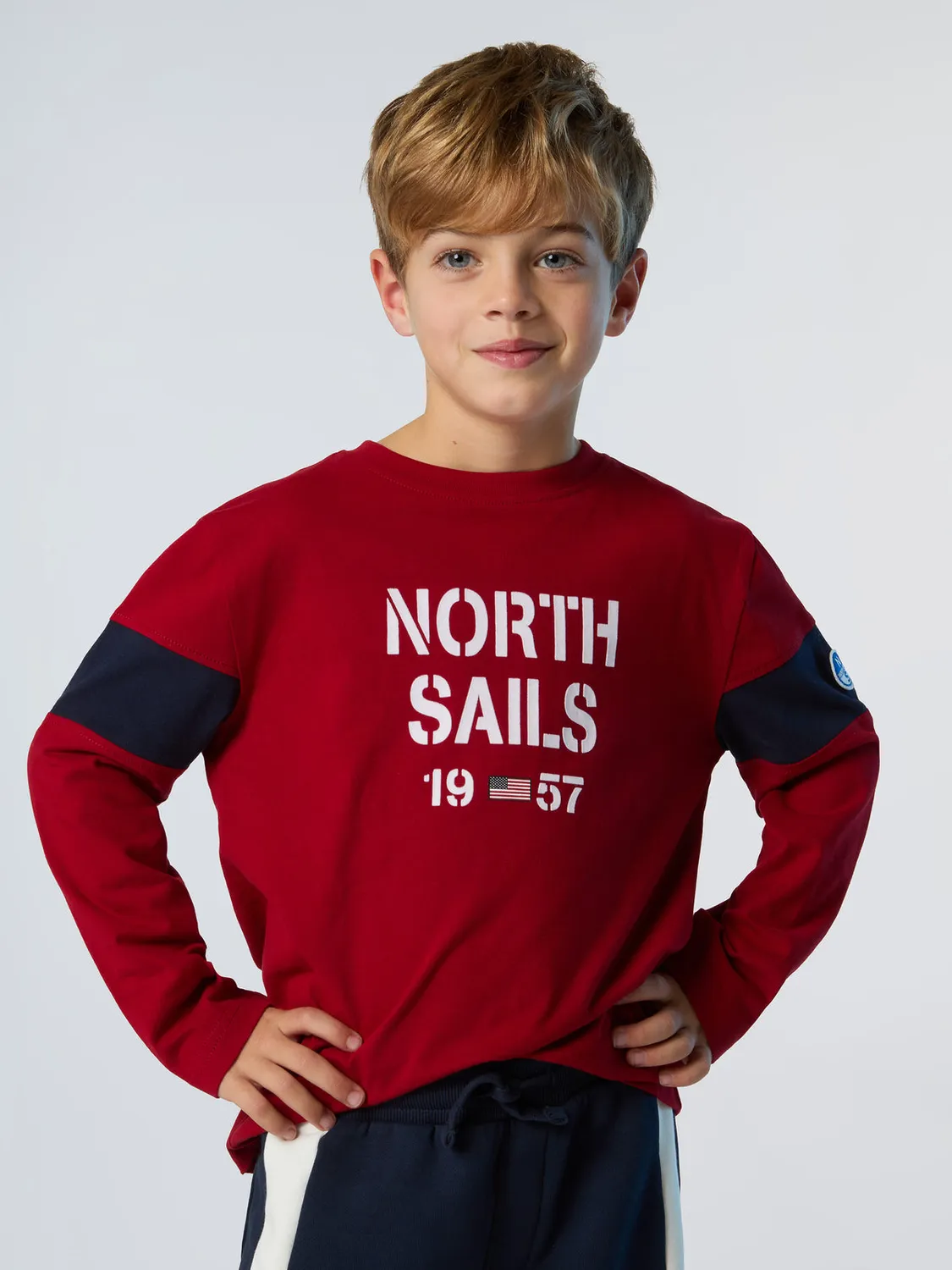 North Sails t-shirt manches longues enfant coton recyclé