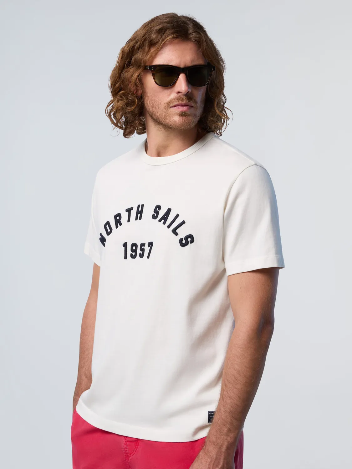 North Sails T-shirt délavé vintage coton bio épais