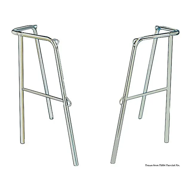 easysea balcon arrière inox 2 parties 40x43x60 cm