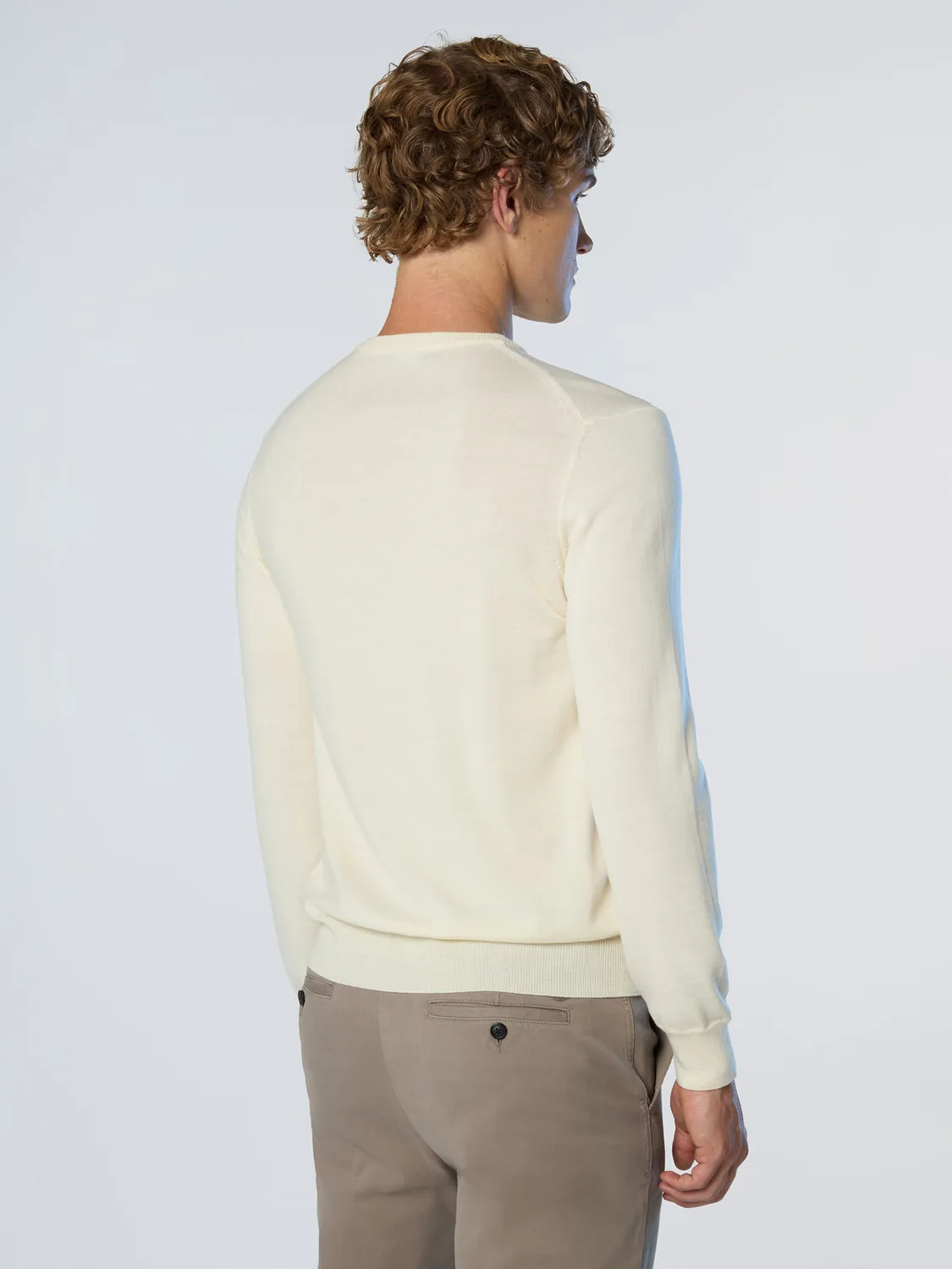 North Sails pull col rond laine mérinos pur