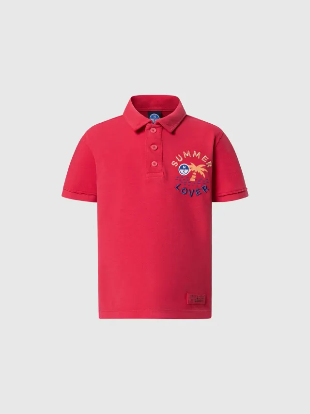 North Sails polo enfant palmiers coton bio