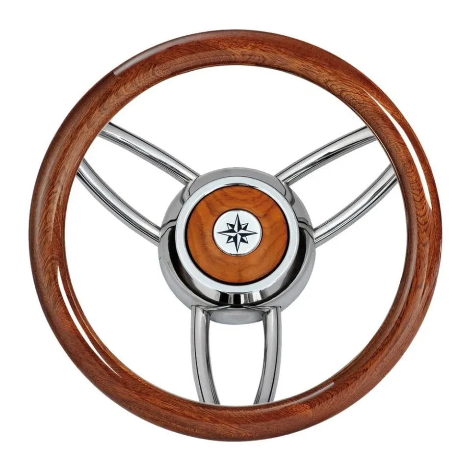 easysea Blitz volant bateau acajou inox poli