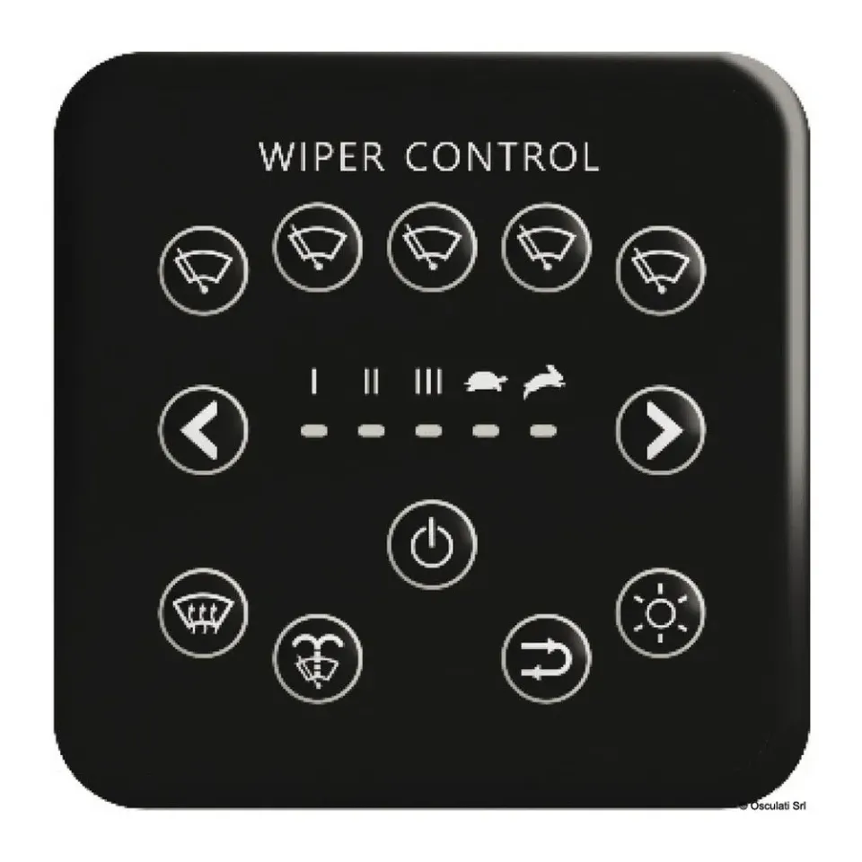 Osculati panneau commande 3 essuie-glaces ABS