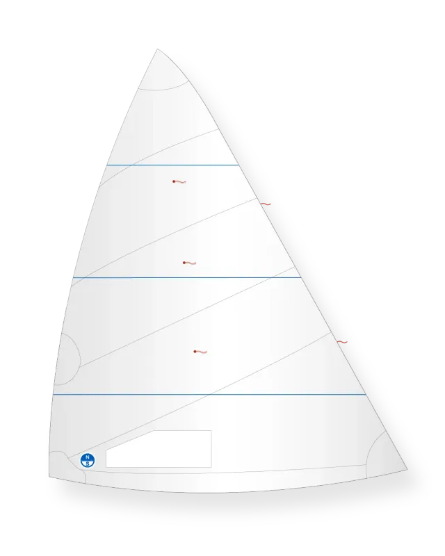 North Sails Dinghy 12 DU-14 grand-voile Dacron