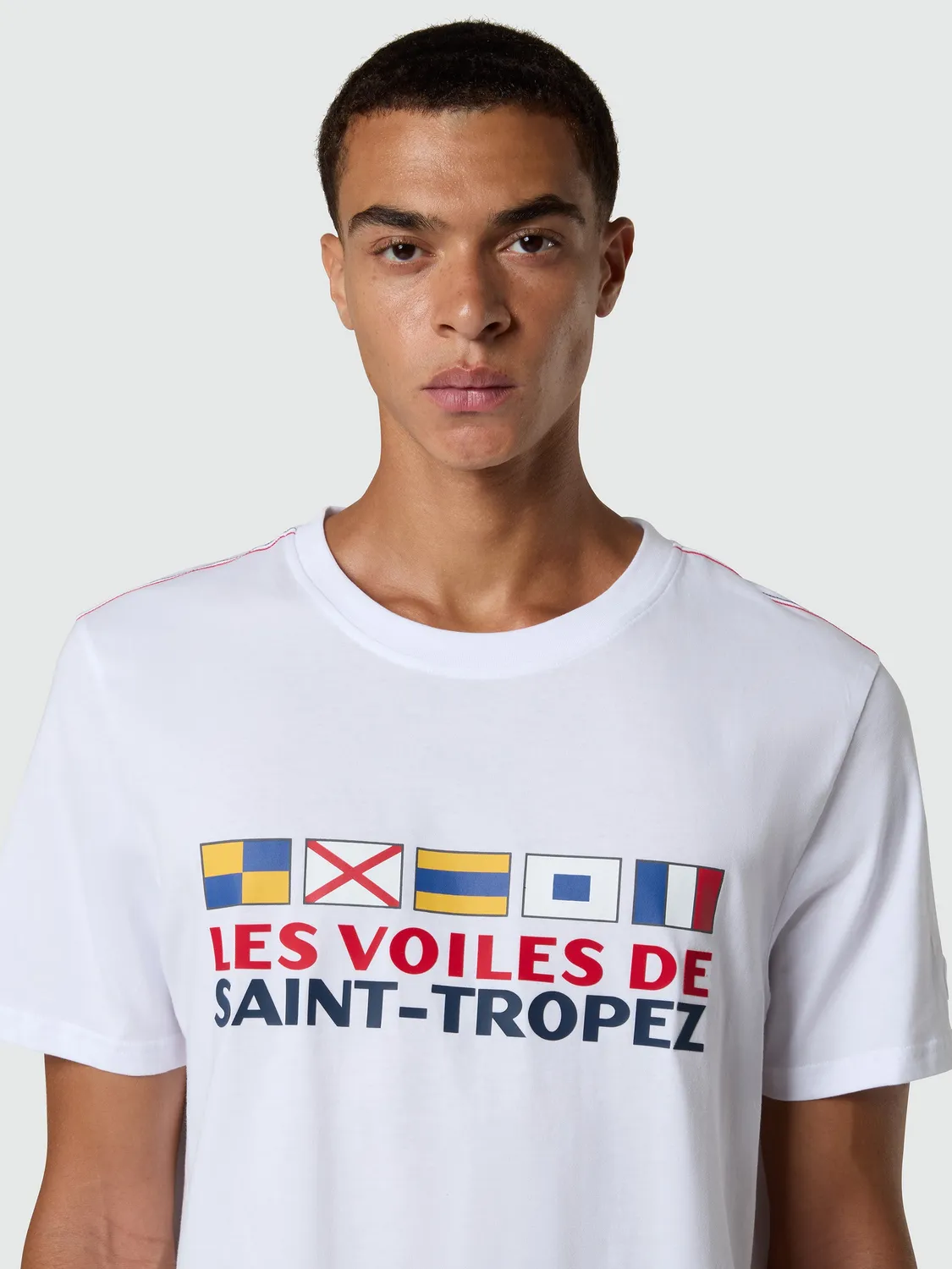 North Sails Saint-Tropez t-shirt homme blanc pavillons