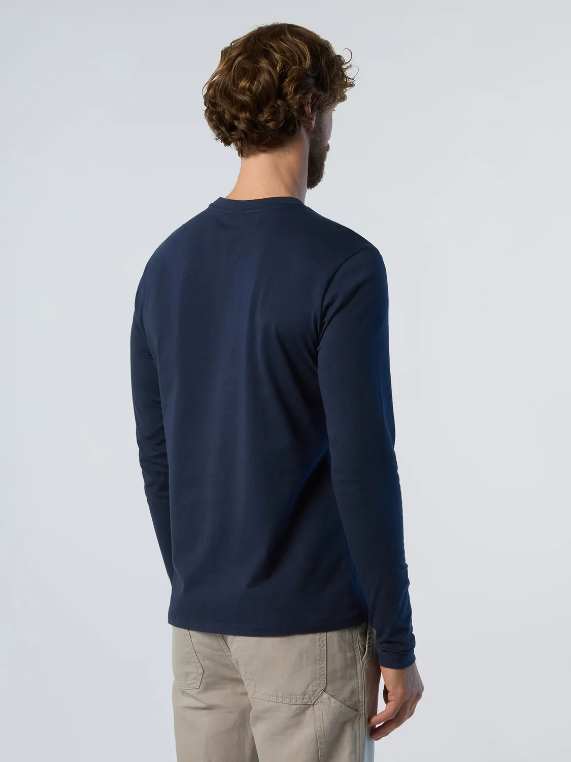 North Sails t-shirt manches longues patch logo coton bio
