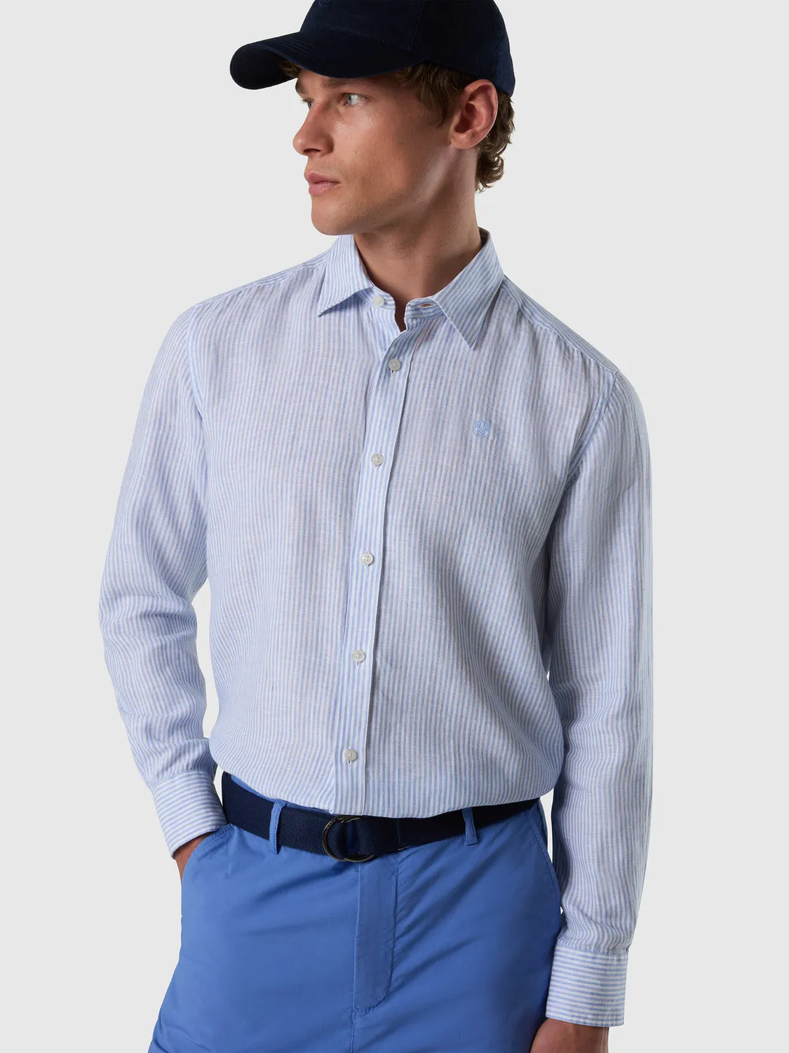 North Sails Bengal chemise lin rayée European Flax